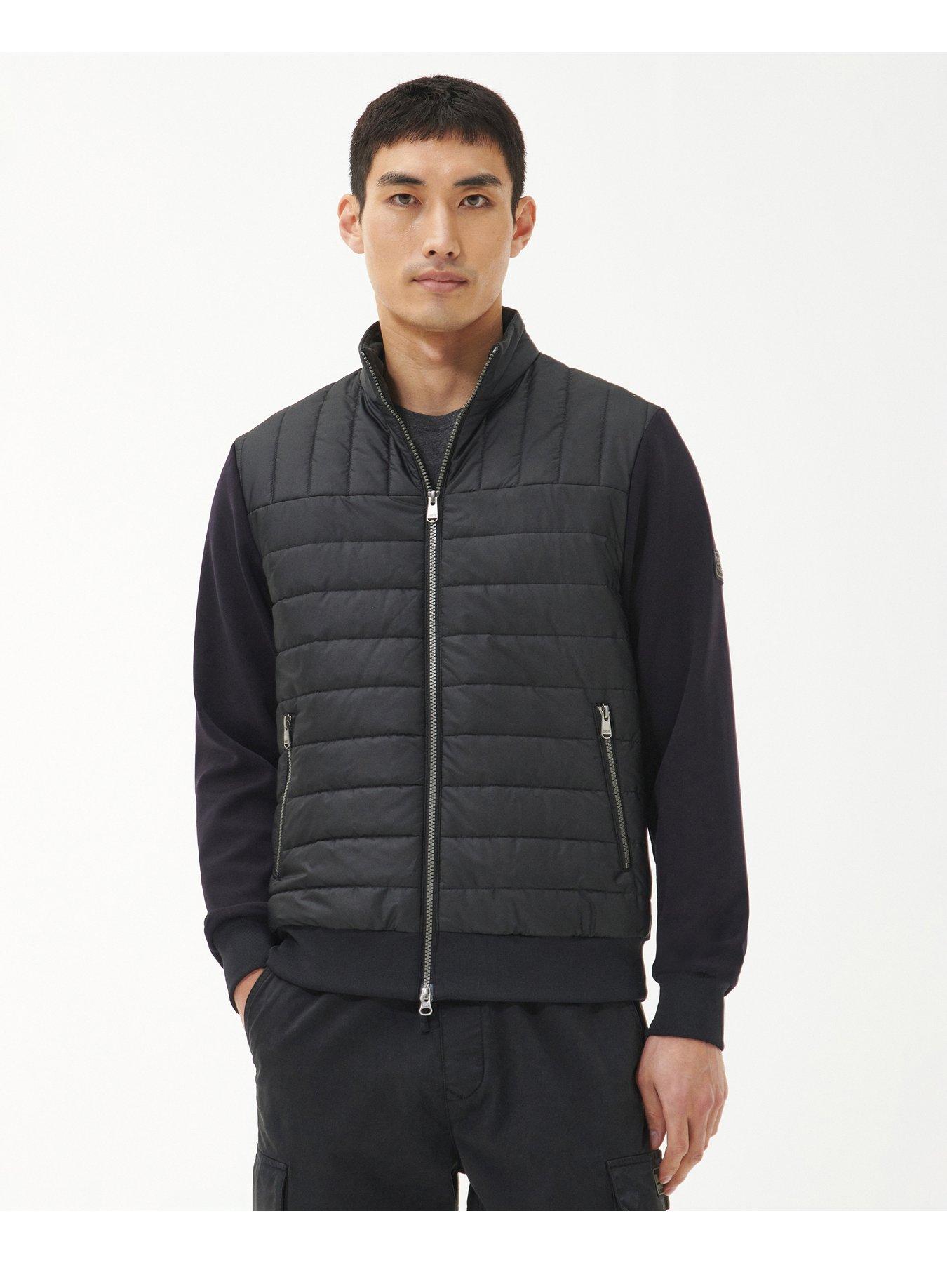 Barbour international level on sale quilted padded jacket