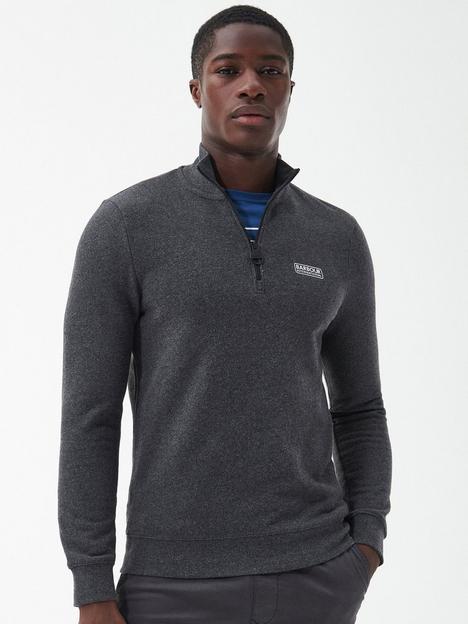 barbour-international-essential-half-zip-sweatshirt-dark-grey