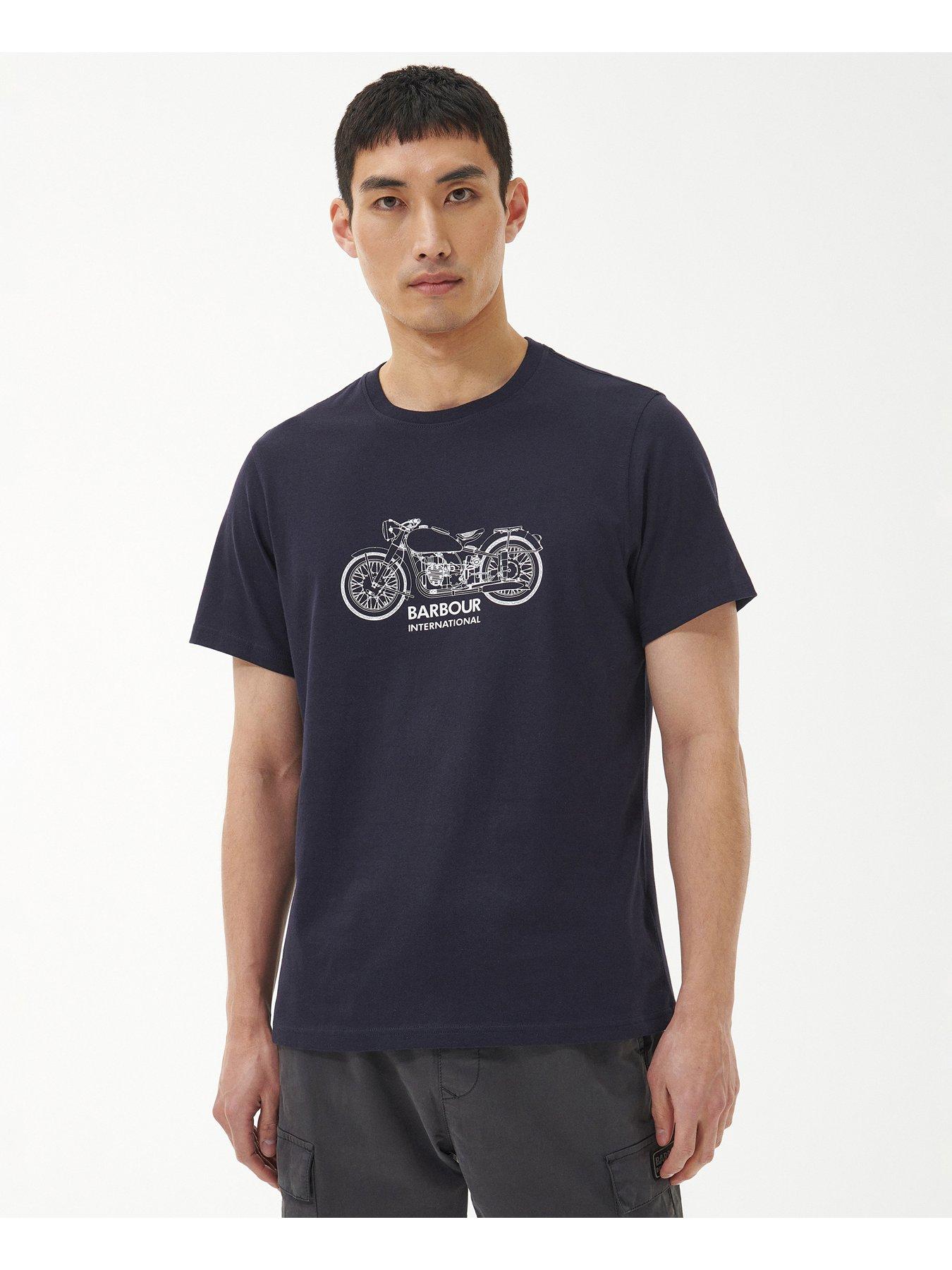 Barbour motorbike best sale t shirt