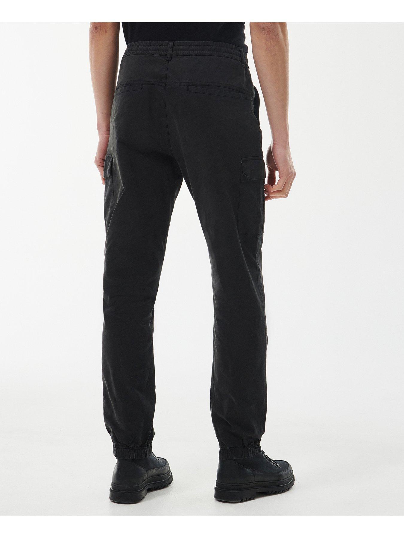 Barbour trousers cheap Black