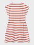  image of name-it-girls-drawstring-stripe-jersey-dress-coral