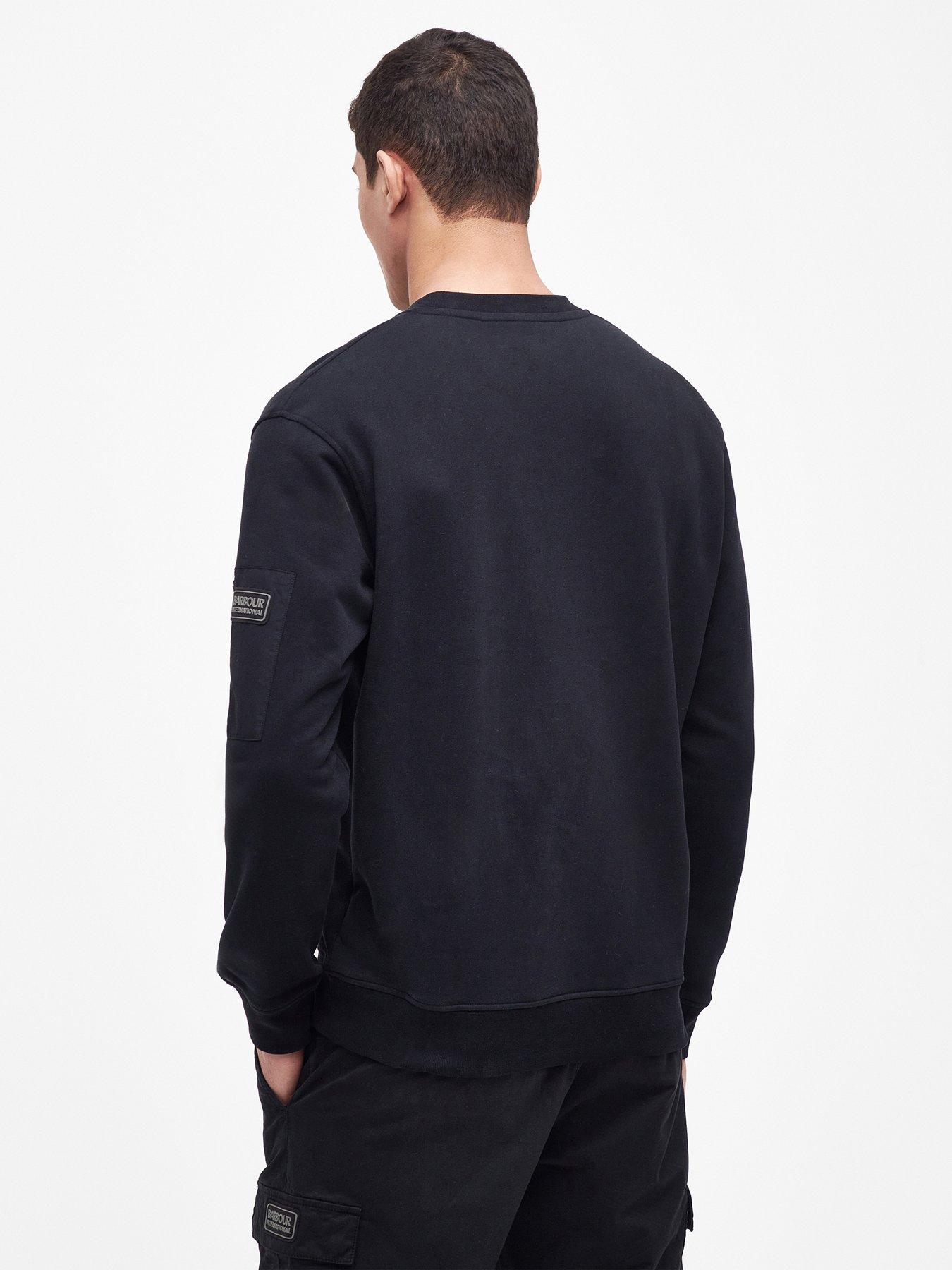 Black shop barbour sweatshirt