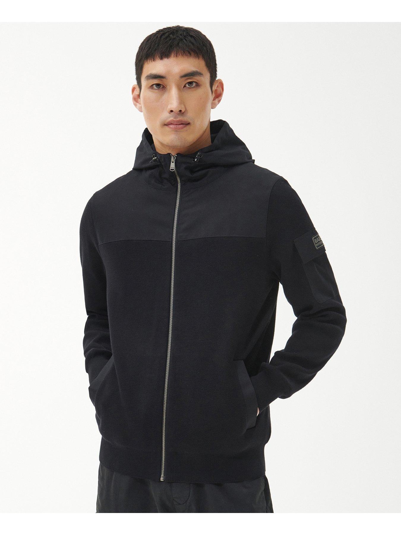 Barbour zip hot sale up hoodie