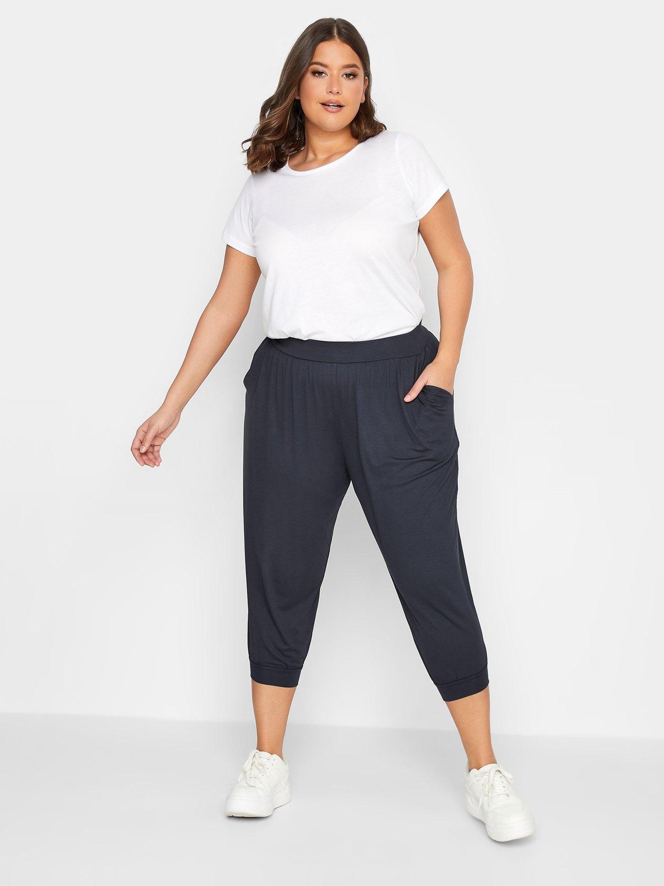 Women's cropped jersey discount joggers