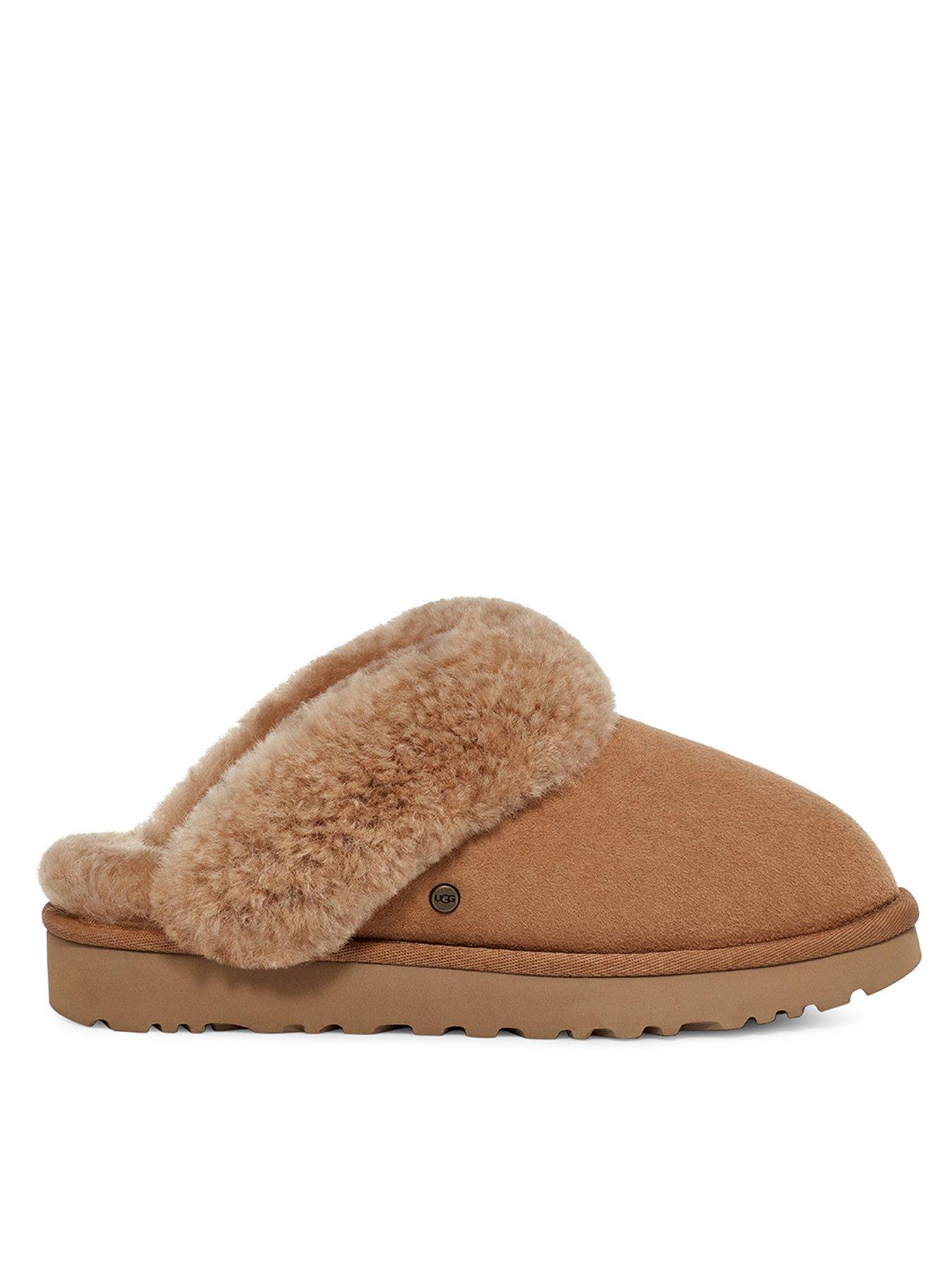 Tan Fuzzy LV Inpired Slippers