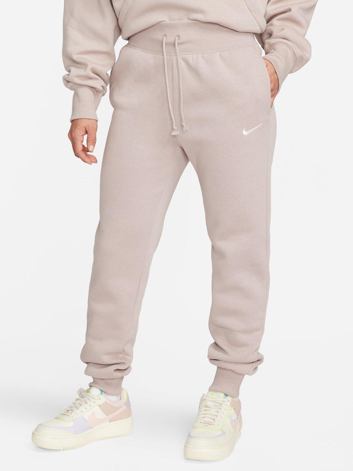 Nike NSW Club Fleece Mid Rise Oversized Joggers - Cream