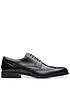  image of clarks-craft-arlo-limit-brogue-shoes-black