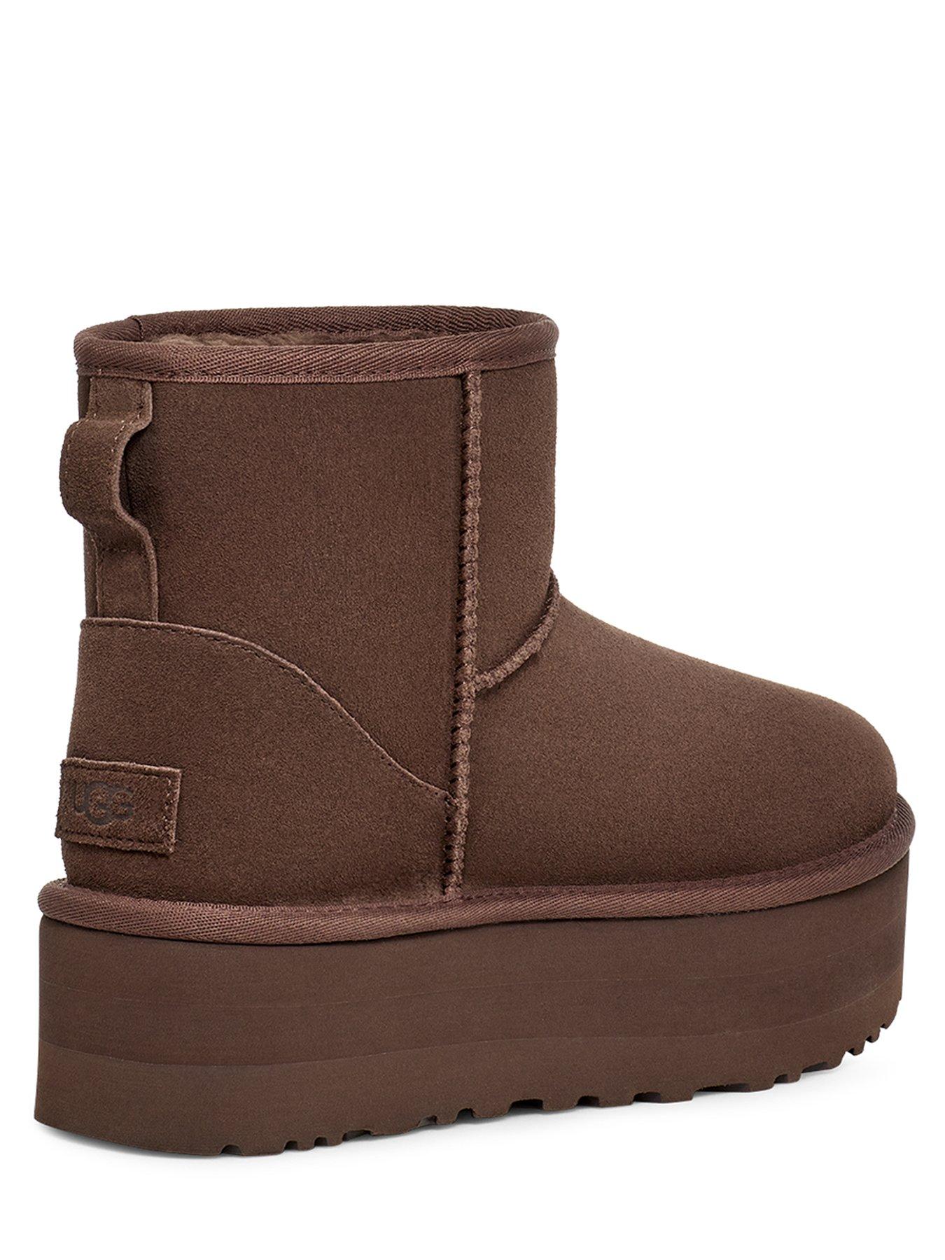 UGG Classic Mini Platform Ankle Boots - Burnt Cedar | very.co.uk