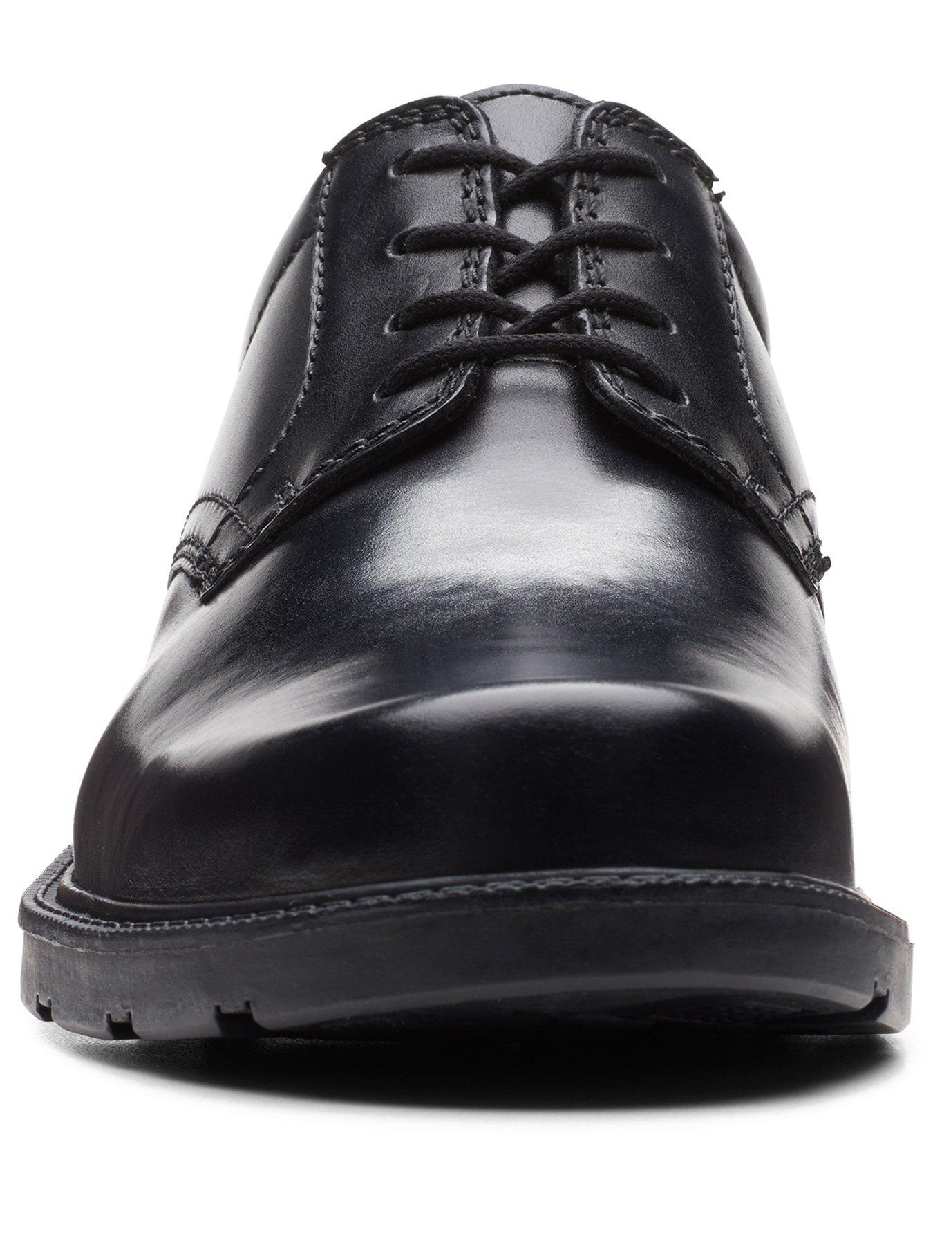 Image 3 of 6 of Clarks Wide Fit Kerton Lace Derby Shoes - Black
