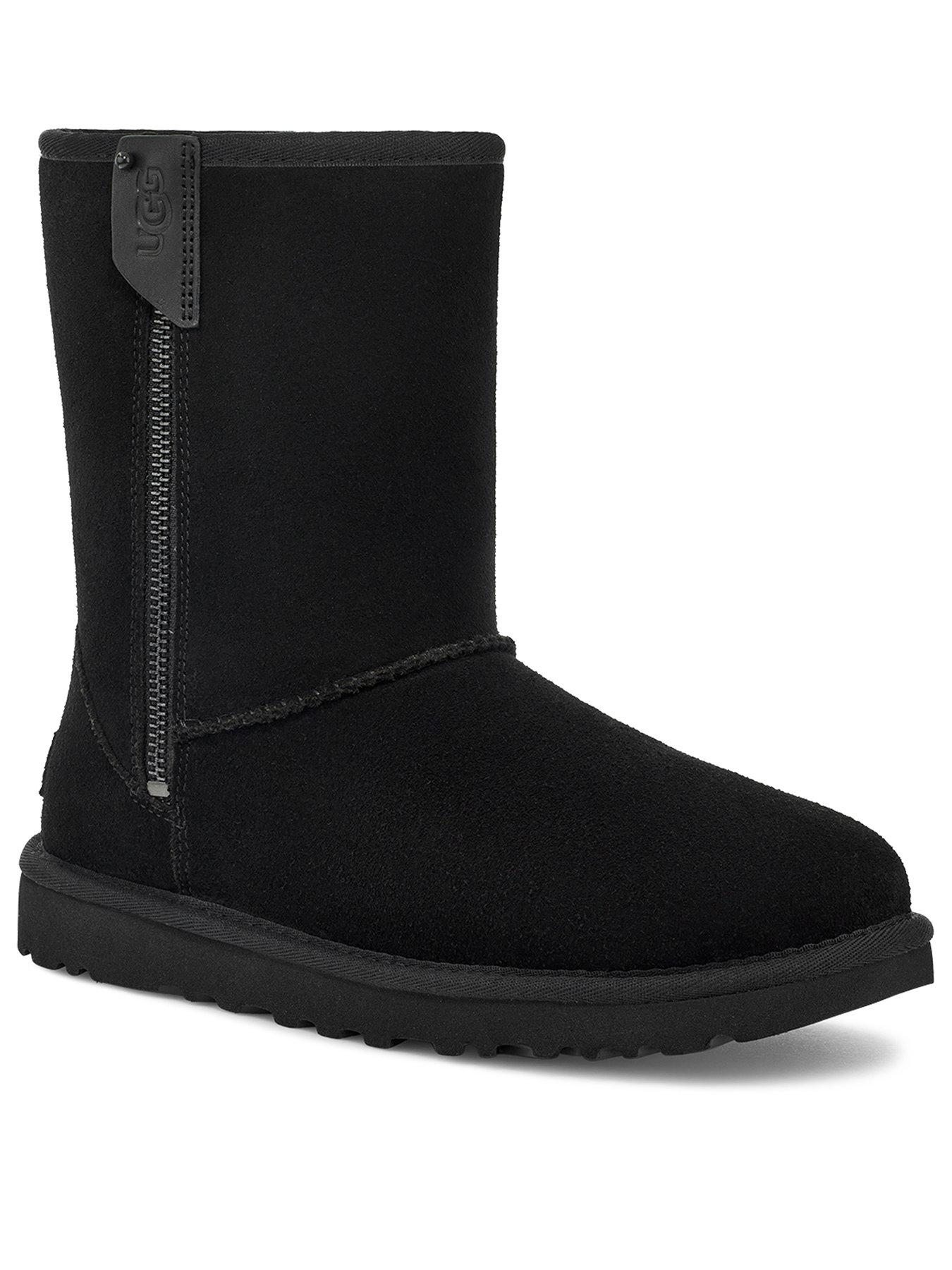 UGG Classic Short Bailey Zip Calf Boots Black very