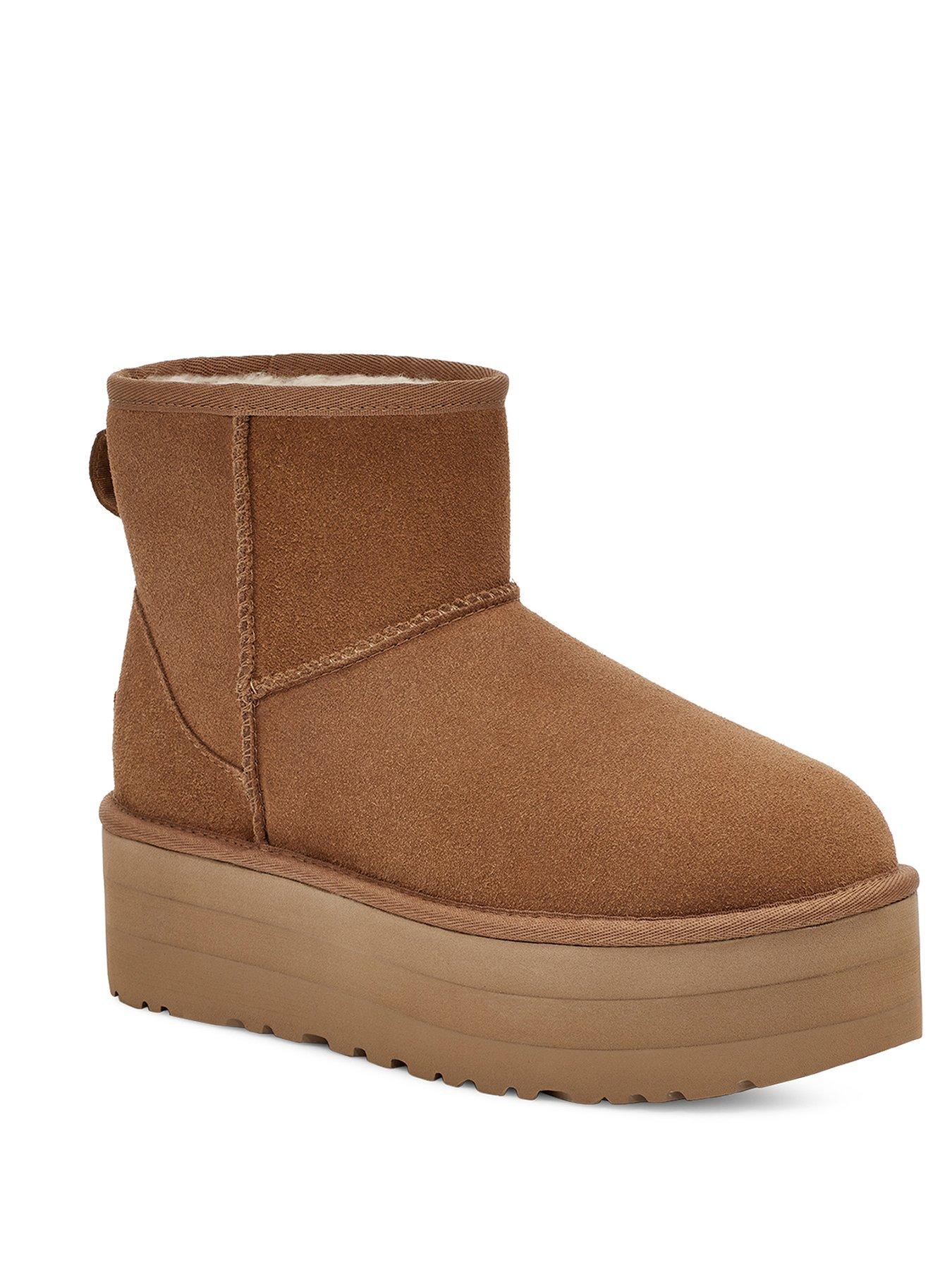 Image 3 of 6 of UGG Classic Mini Platform Ankle Boots - Chestnut