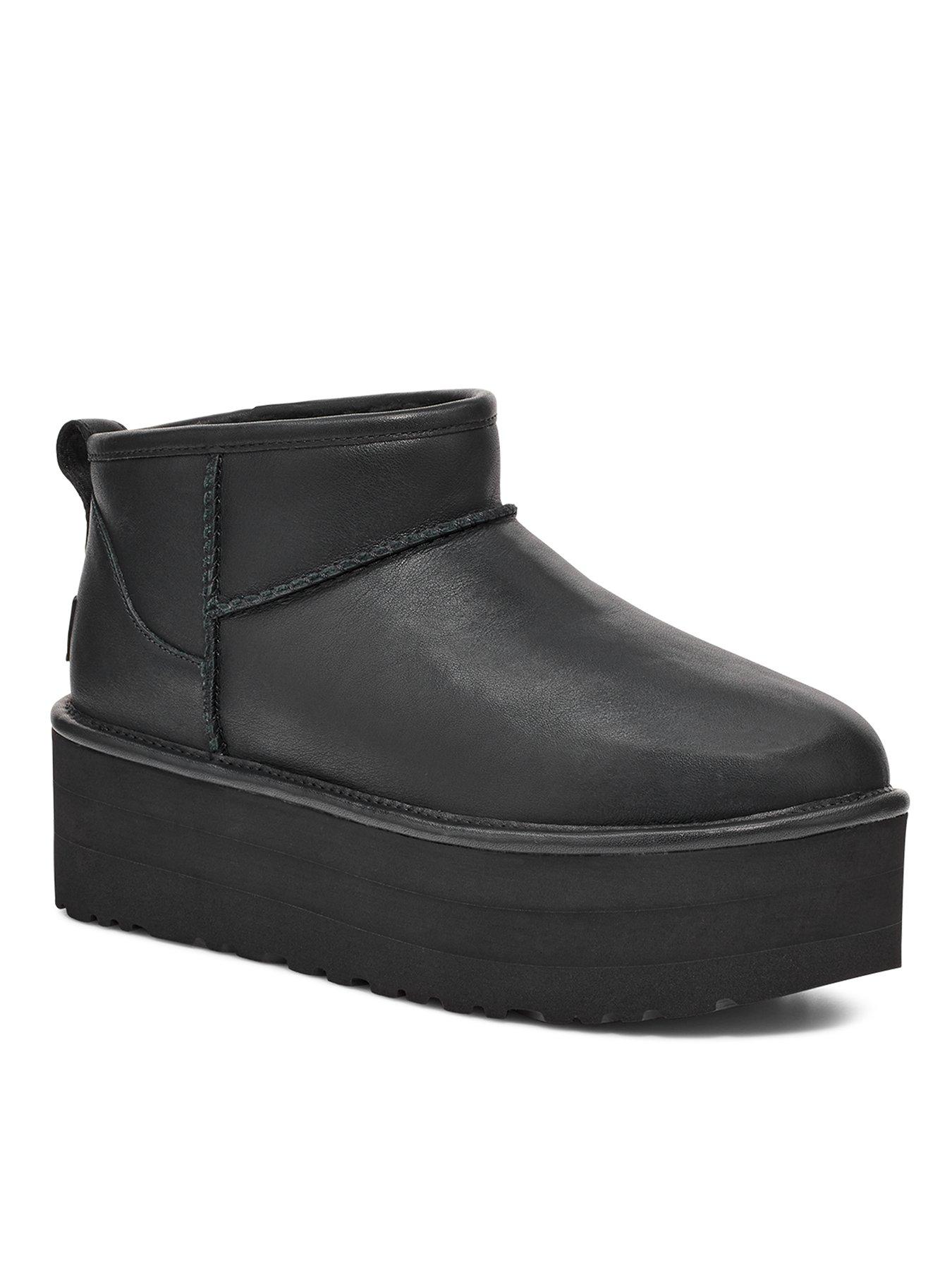 Black ugg deals style boots uk