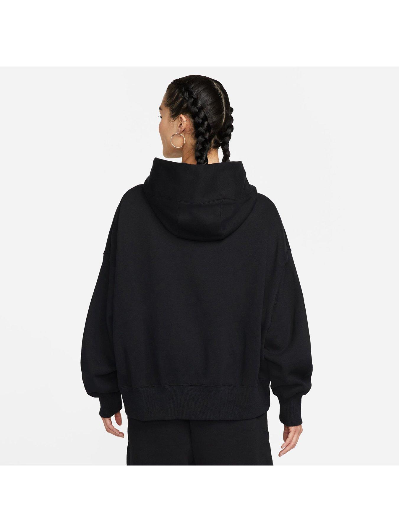 Nike Women's W Nsw Phnx Flc Oos Po Hoodie - BLACK