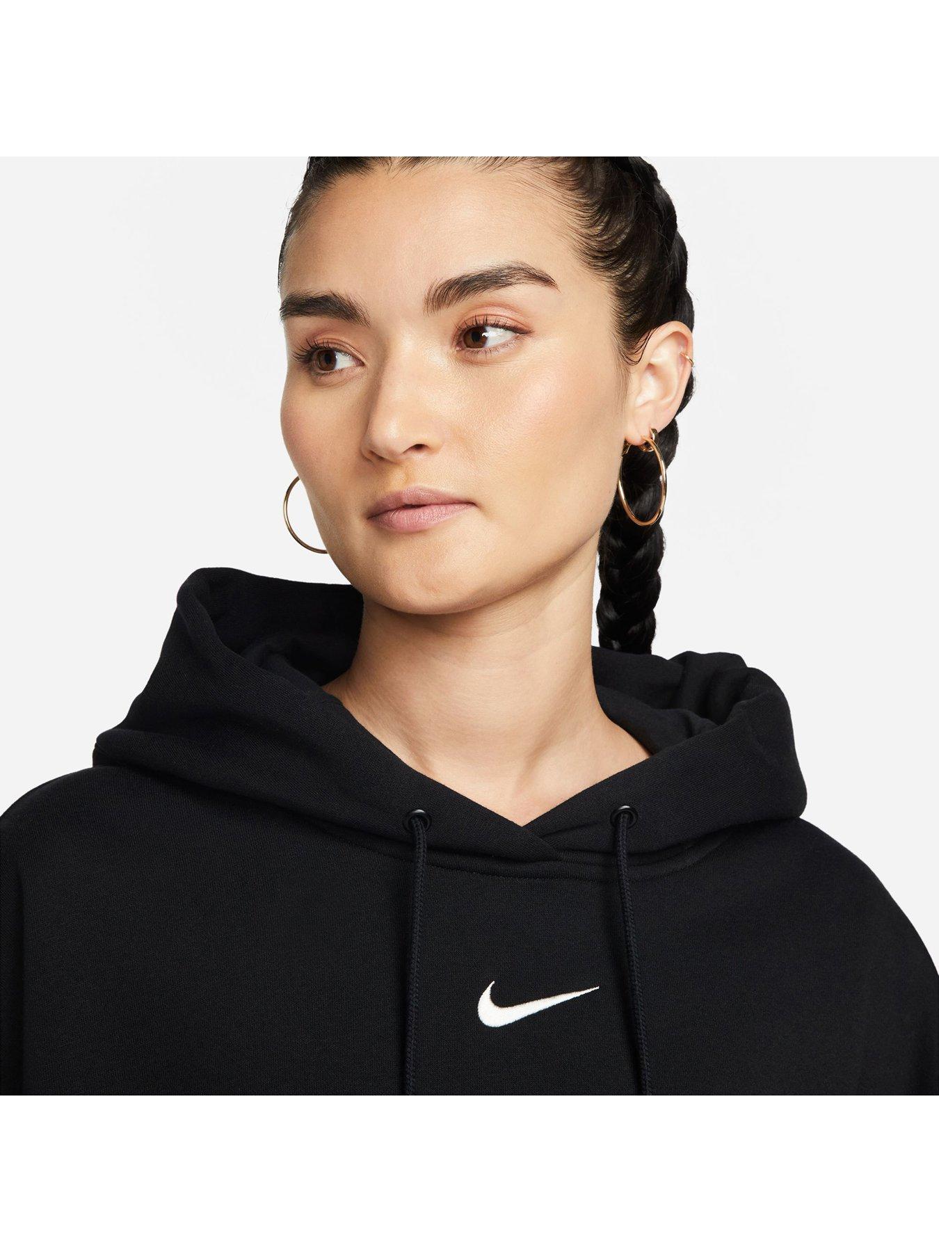 Nike Women's W Nsw Phnx Flc Oos Po Hoodie - BLACK | Very.co.uk