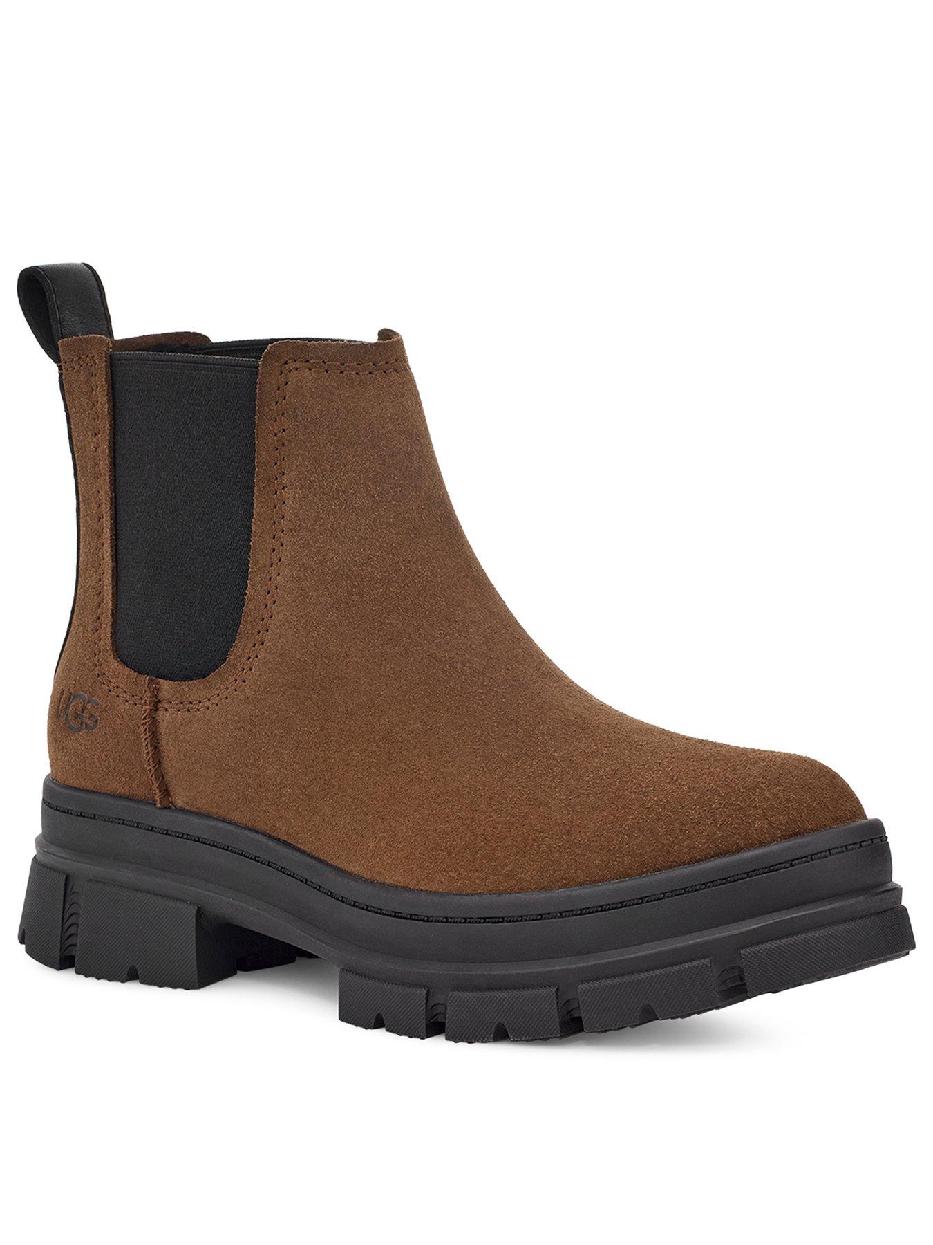 Ashton Chelsea Ankle Boots Dark Earth Brown