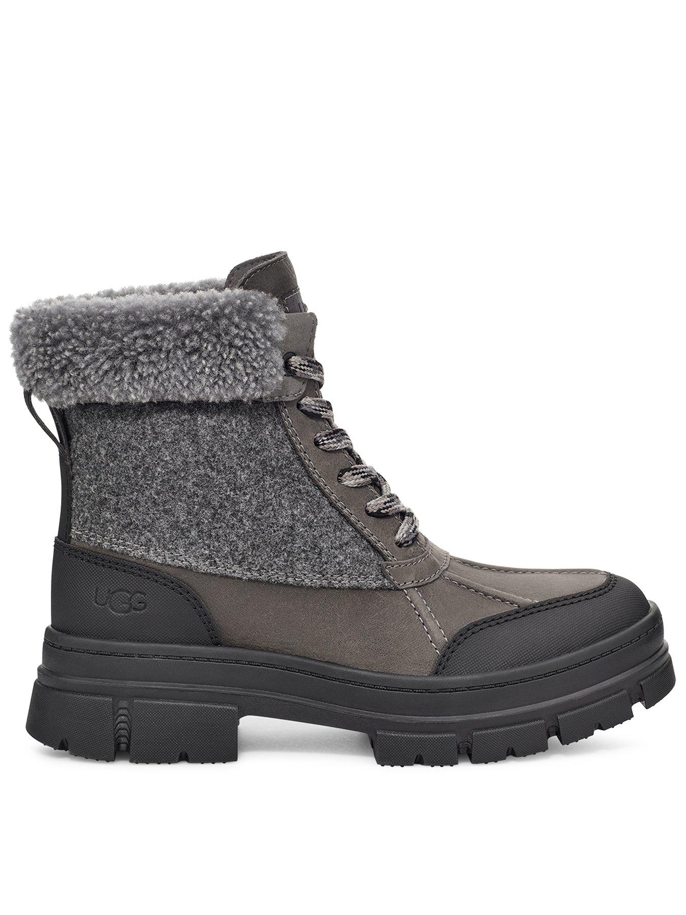 Womens grey shop ankle ugg boots