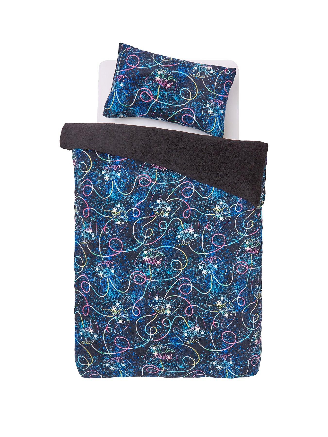 Image 2 of 6 of Very Home Cosy Kids Gamer Fleece Duvet Set - Db - Multi