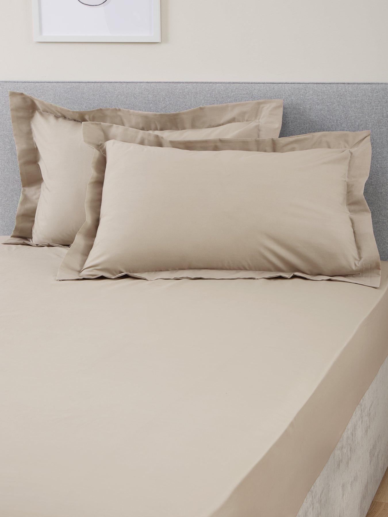 Very Home Non-Iron 180 Thread Count Oxford Pillowcase Pair