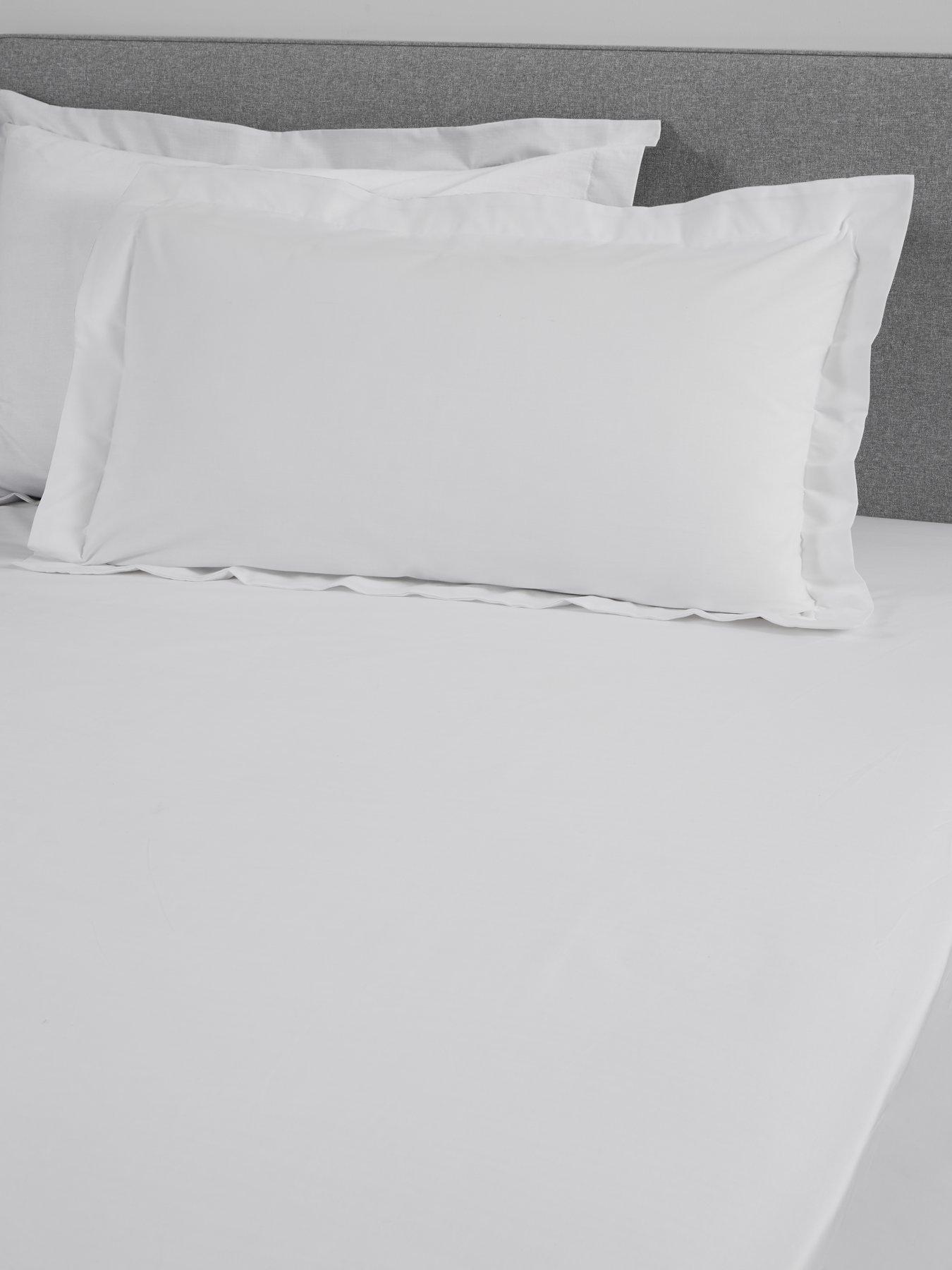 Product photograph of Very Home Non-iron 180 Thread Count Oxford Pillowcase Pair from very.co.uk