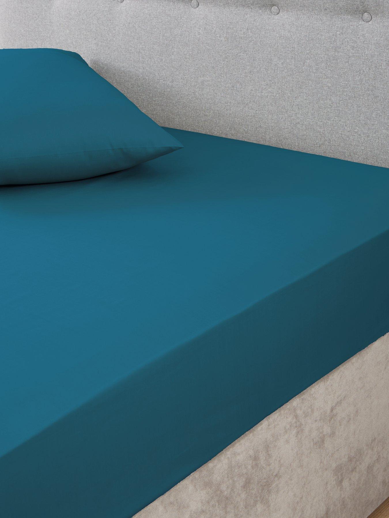 undefined Non-Iron 180 Thread Count 28 cm Fitted Sheet