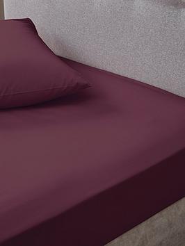 Product photograph of Very Home Non-iron 180 Thread Count 28 Cm Fitted Sheet from very.co.uk