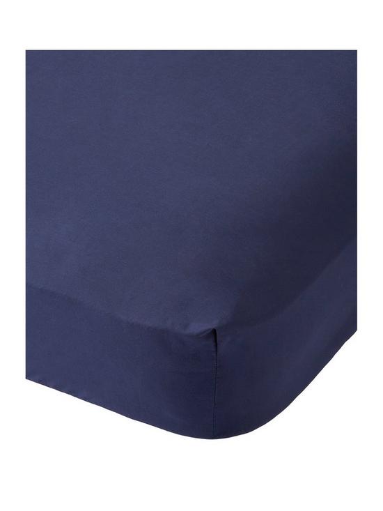 stillFront image of very-home-non-iron-180-thread-count-28-cm-fitted-sheet