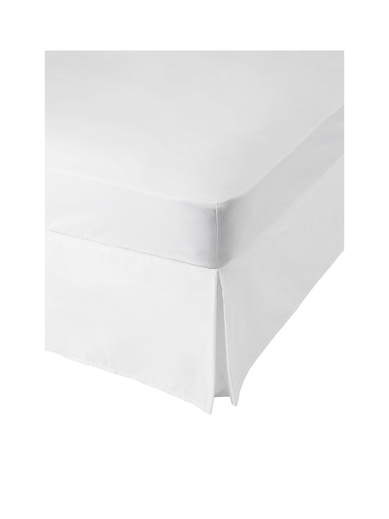 Very Home NonIron 180 Thread Count Box Pleat Valance Sheet very.co.uk