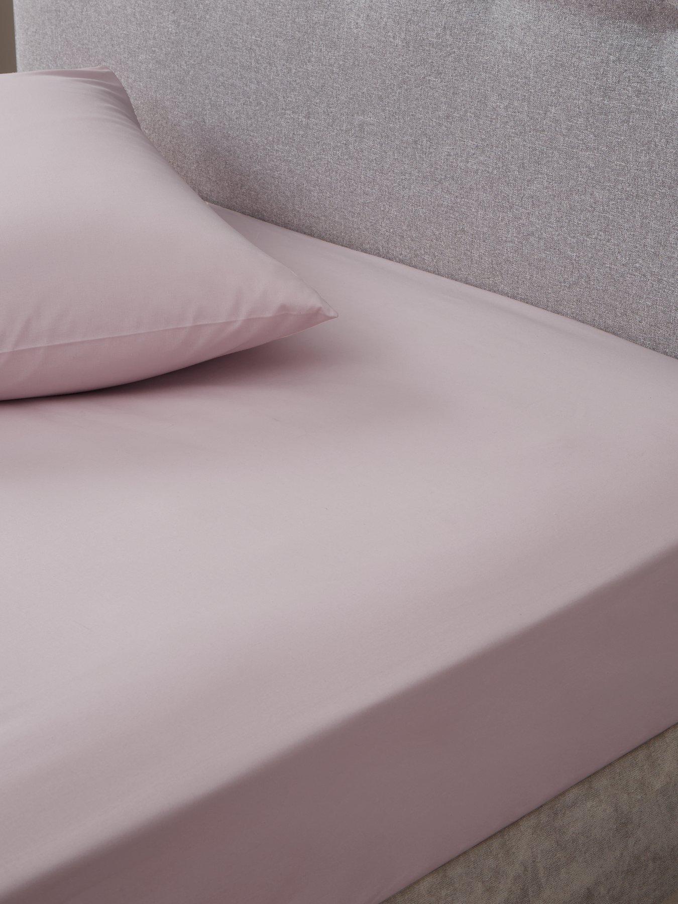 Very Home Non-Iron 180 Thread Count 28 cm Fitted Sheet