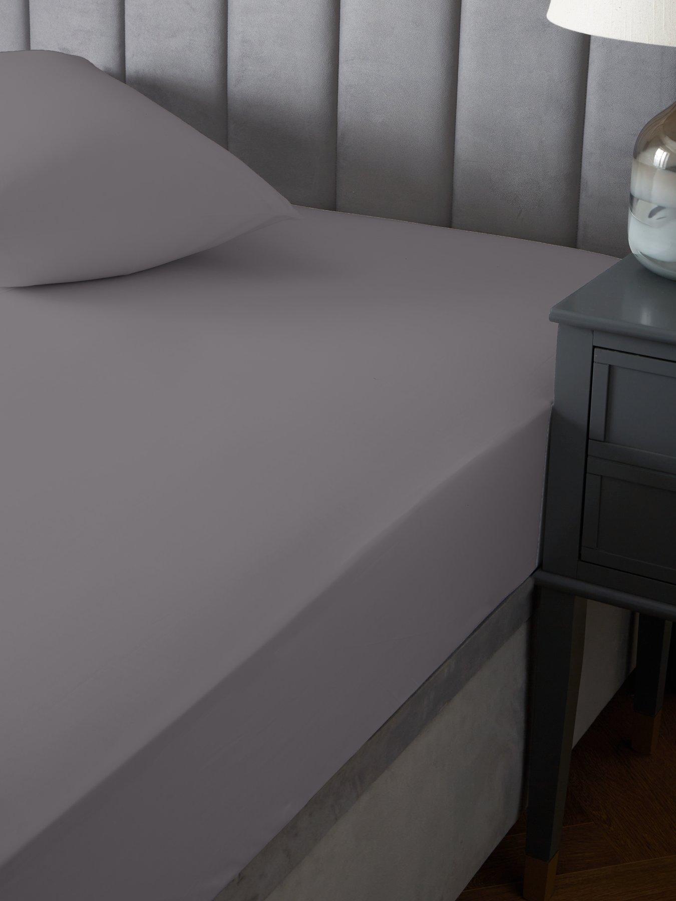 The Very Collection Luxury 400 Thread Count Soft Touch Cotton Sateen 32 cm Extra Deep Fitted Sheet