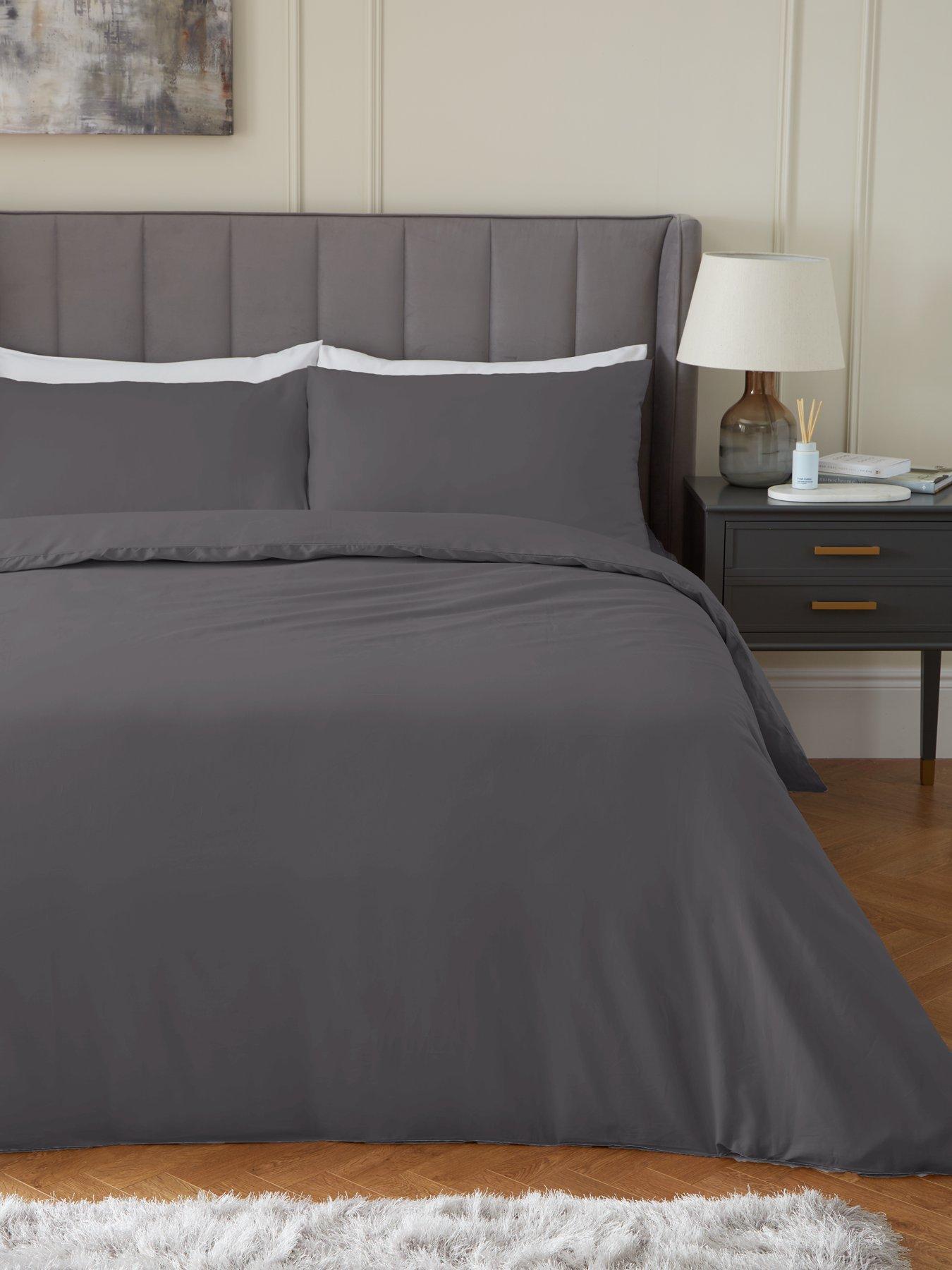 undefined Luxury 400 Thread Count Soft Touch Cotton Sateen Duvet Cover Set
