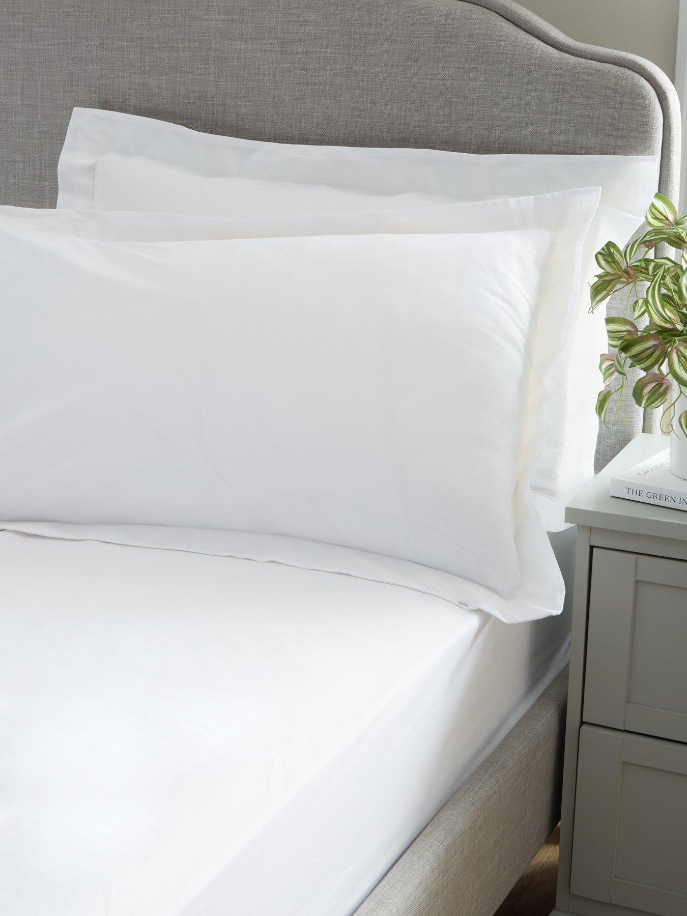 Product photograph of Very Home 100 Cotton Oxford Pillowcase Pair from very.co.uk