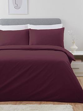 Product photograph of Very Home Non-iron 180 Thread Count Duvet Cover Set from very.co.uk