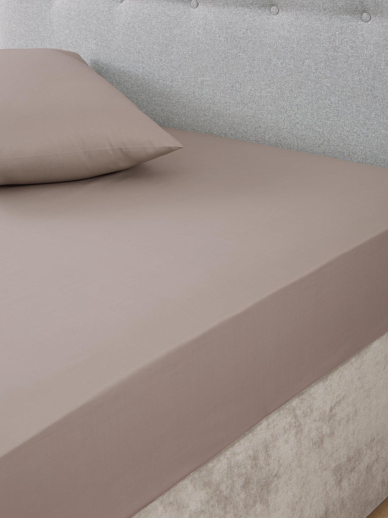Very Home Non-Iron 180 Thread Count Extra Deep 32 cm Fitted Sheet