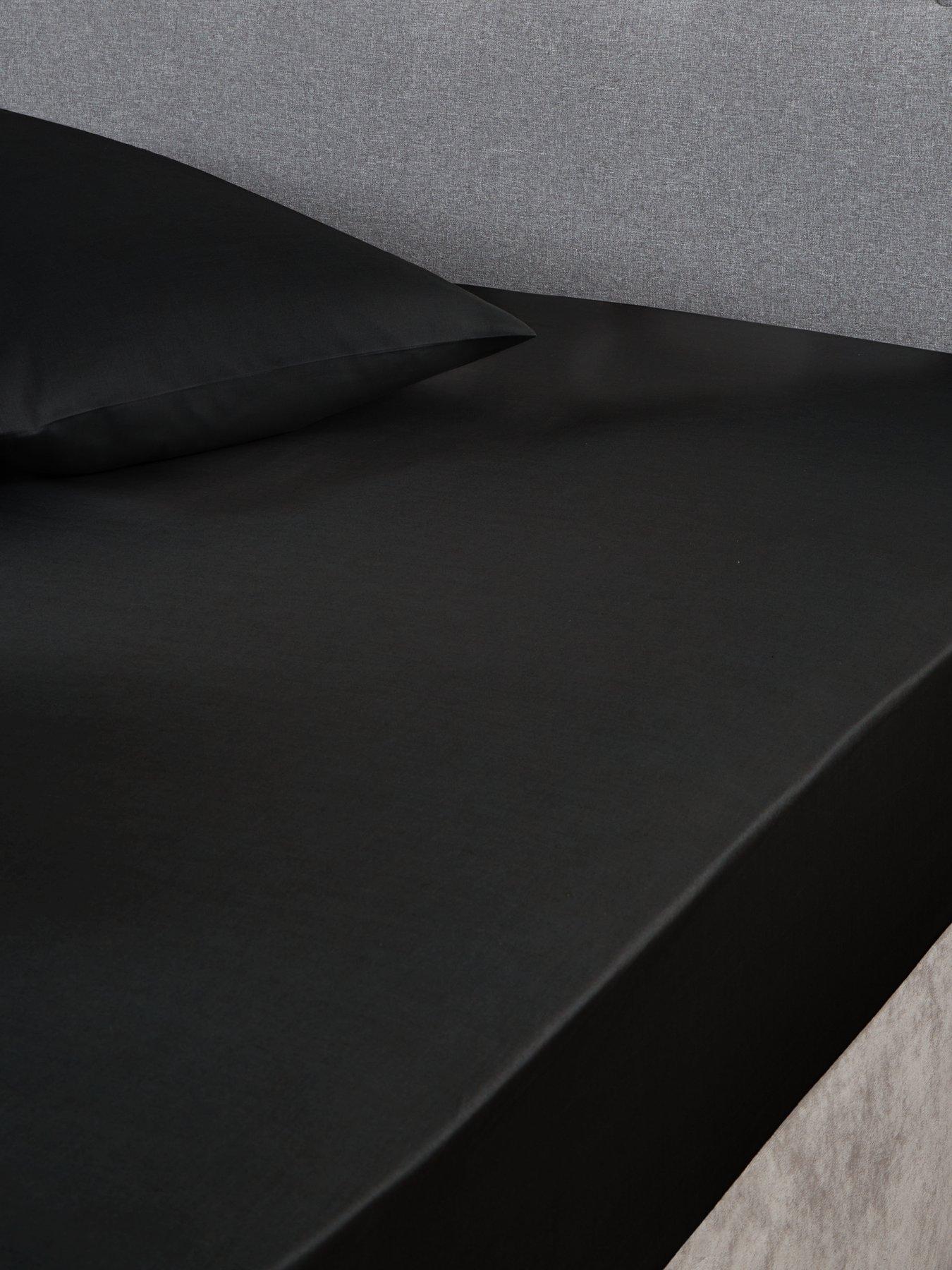 Very Home Non-Iron 180 Thread Count 28 cm Fitted Sheet