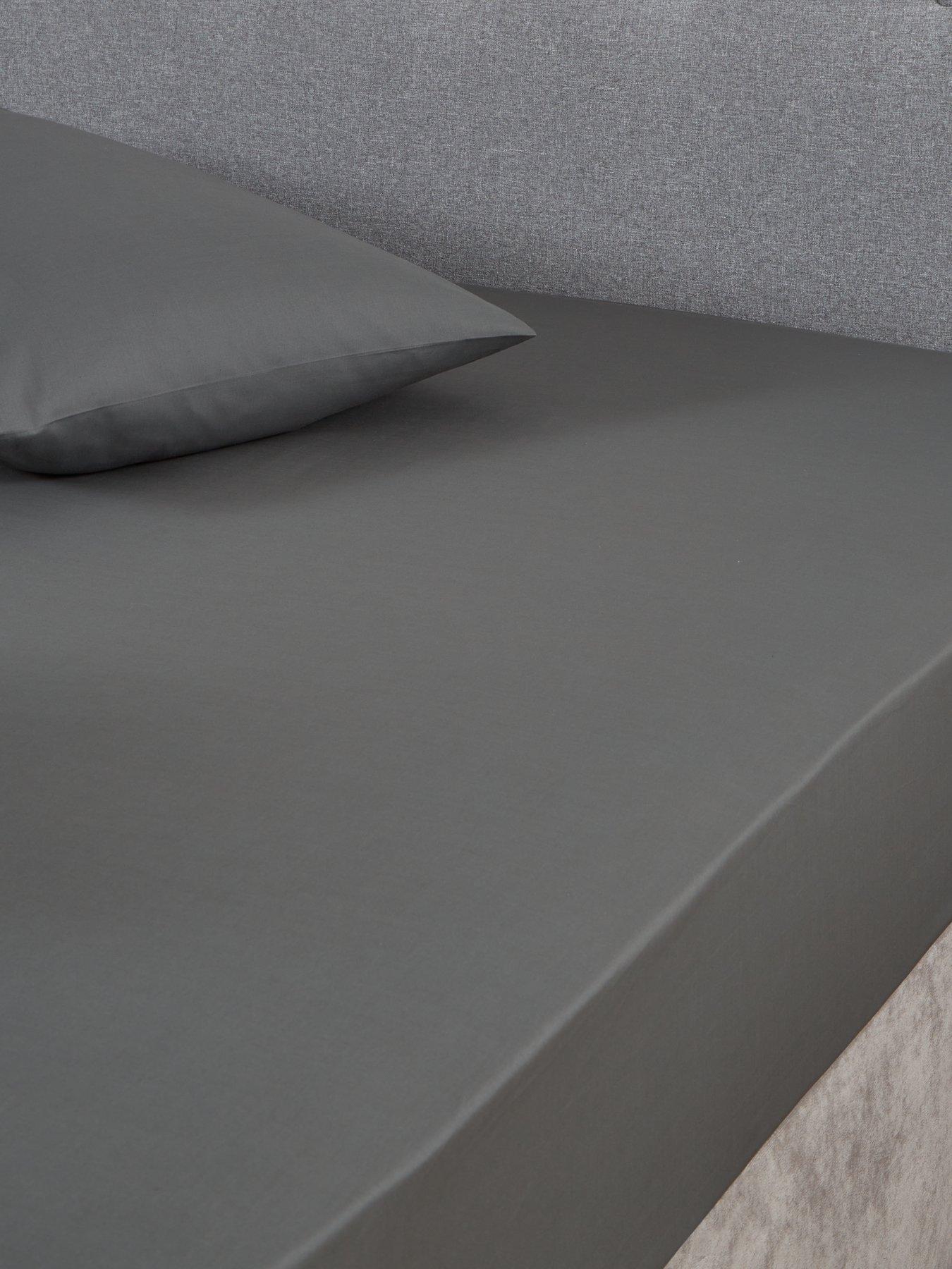 Very Home Non-Iron 180 Thread Count 28 cm Fitted Sheet