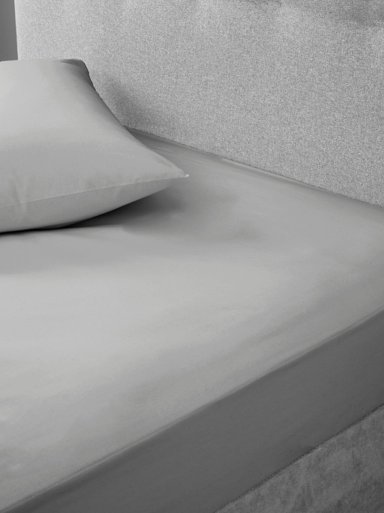 undefined Non-Iron 180 Thread Count 28 cm Fitted Sheet