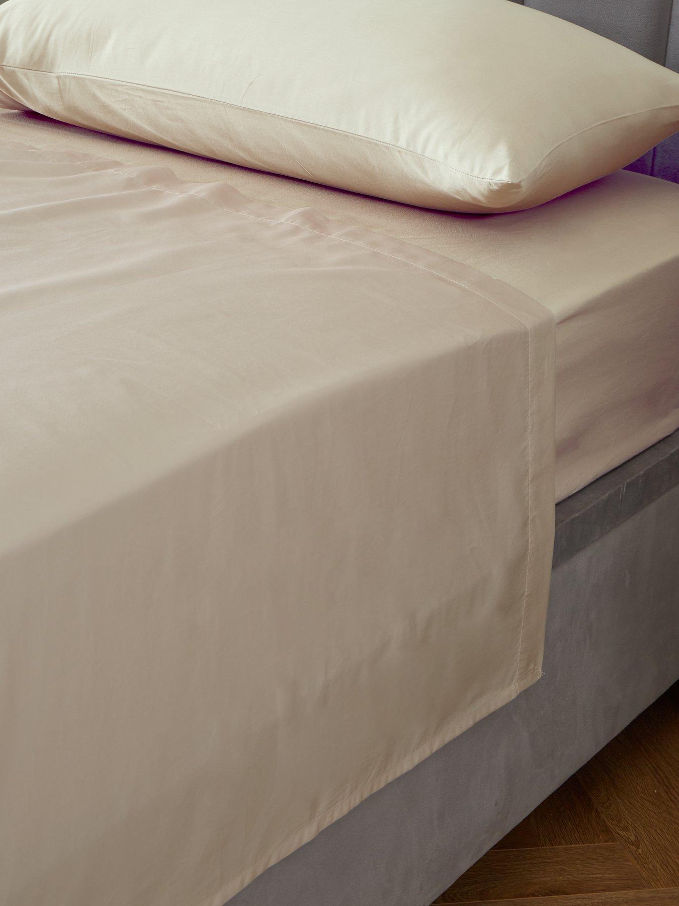 Very Home Luxury 400 Thread Count Soft Touch Cotton Sateen Flat Sheet