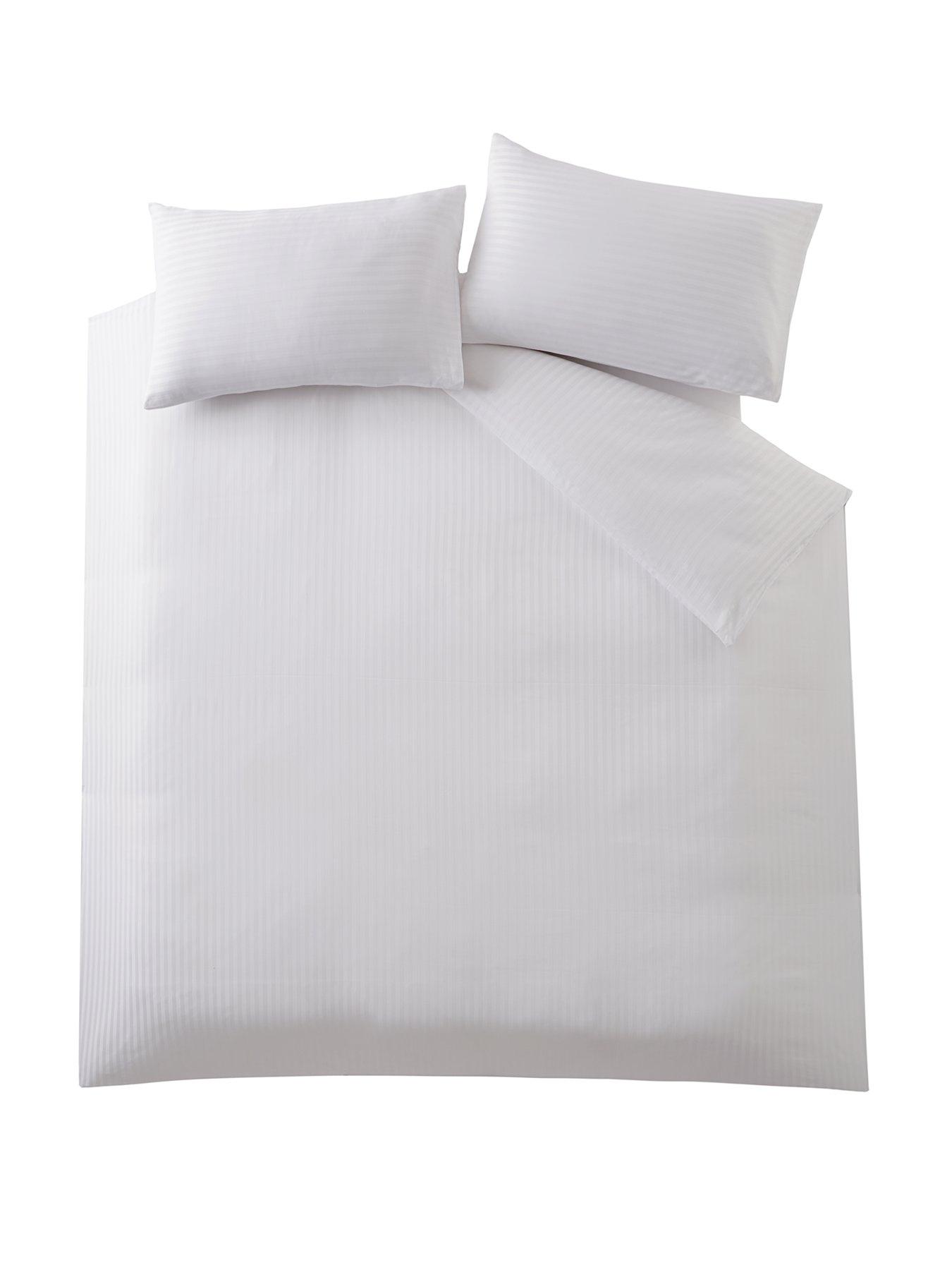 Image 2 of 4 of Very Home 300 Thread Count Soft Touch Sateen Stripe Duvet Cover Set