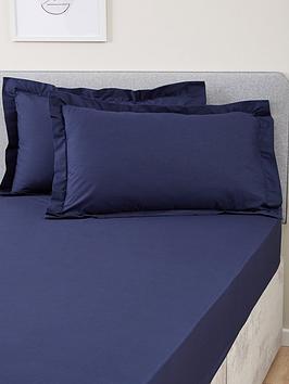 Product photograph of Very Home Non-iron 180 Thread Count Oxford Pillowcase Pair from very.co.uk