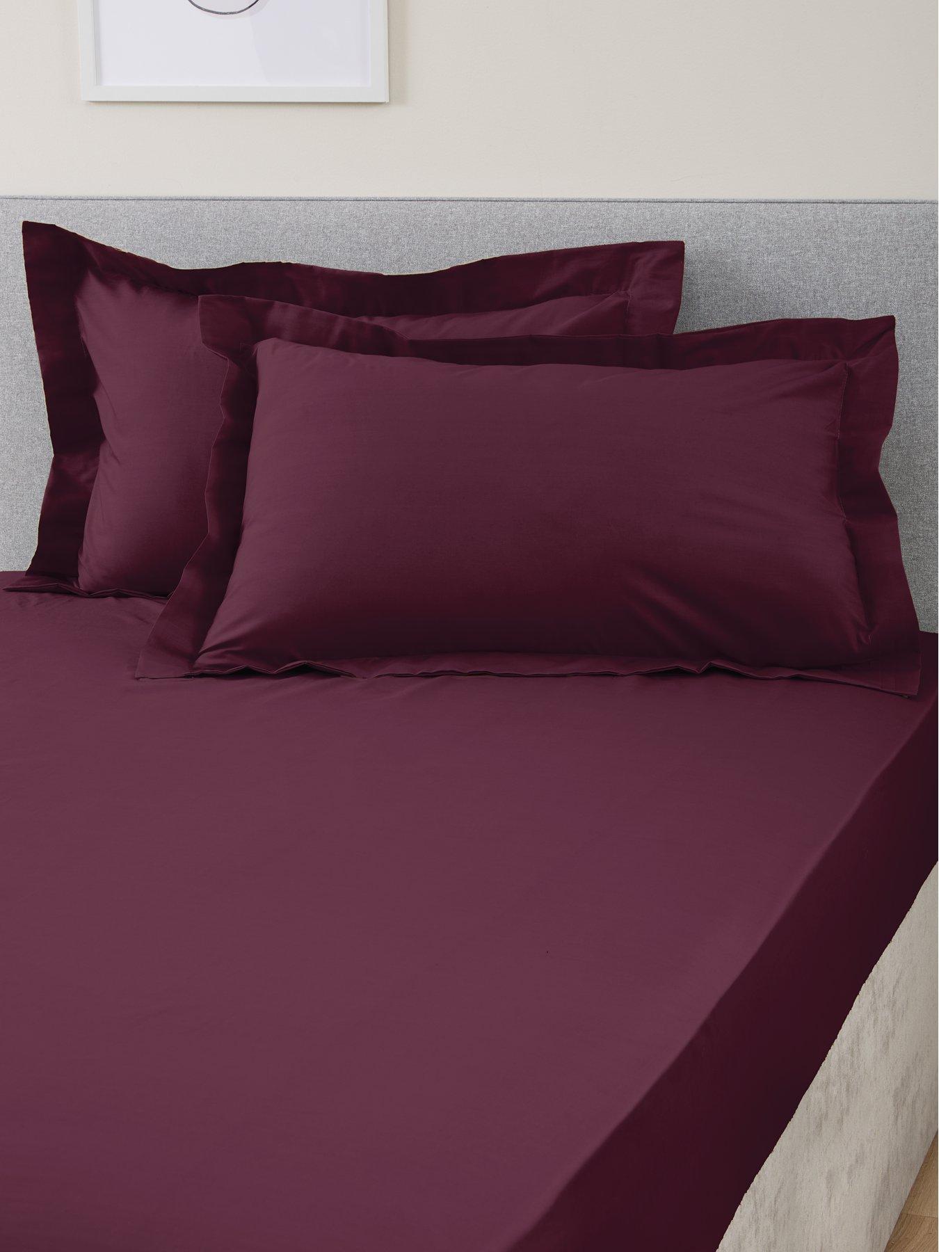 Very Home Non-Iron 180 Thread Count Oxford Pillowcase Pair