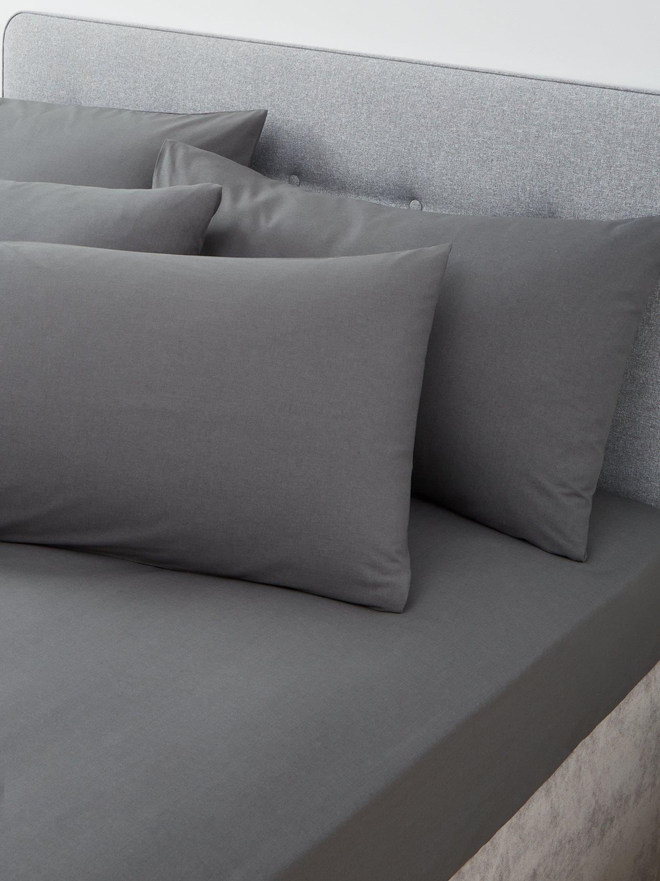undefined Pack of Four Easy Care Polycotton Count Standard Pillowcases