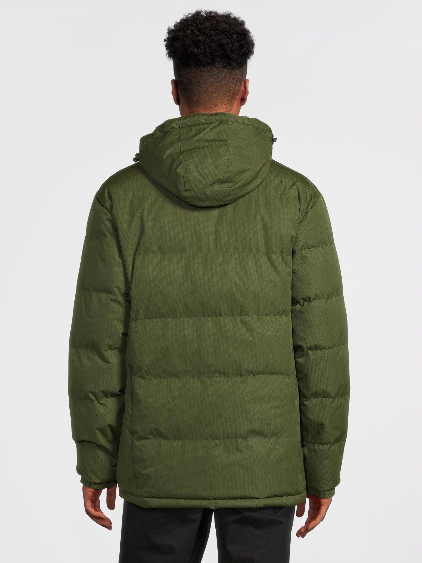 Trespass mens clip hot sale padded hooded jacket black