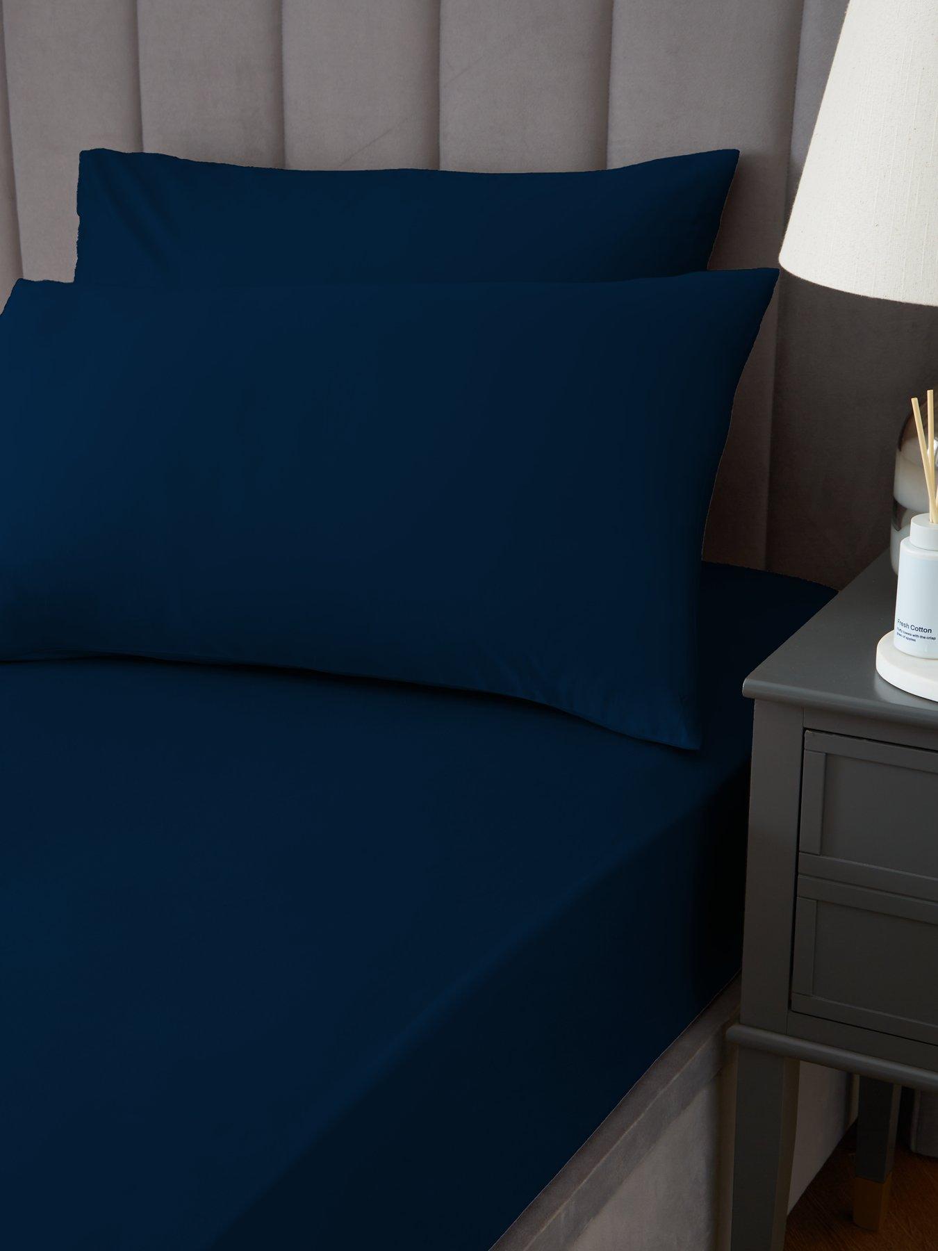 undefined Luxury 400 Thread Count Soft Touch Cotton Sateen Housewife Pillowcase Pair