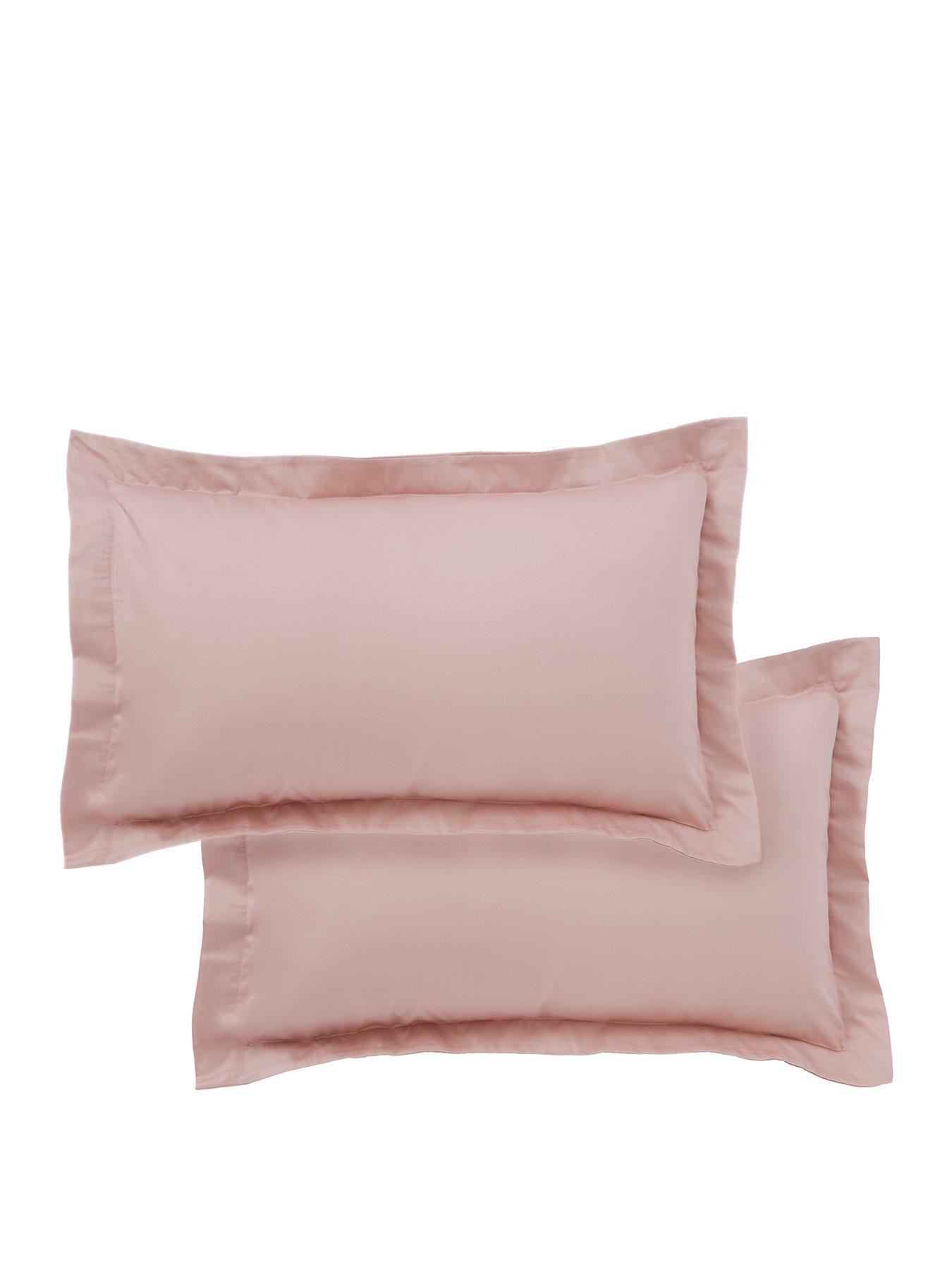 Image 2 of 3 of Very Home Luxury 400 Thread Count Soft Touch Cotton Sateen Oxford Pillowcase Pair