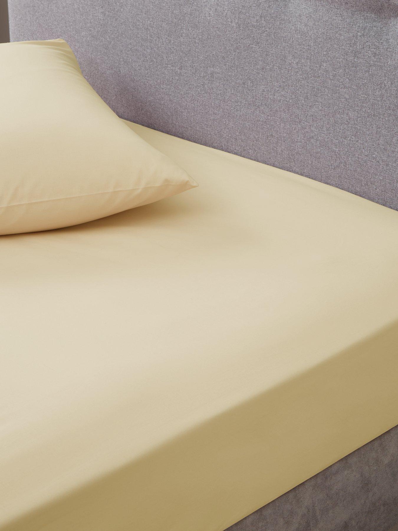 The Very Collection Non-Iron 180 Thread Count Extra Deep 32 cm Fitted Sheet
