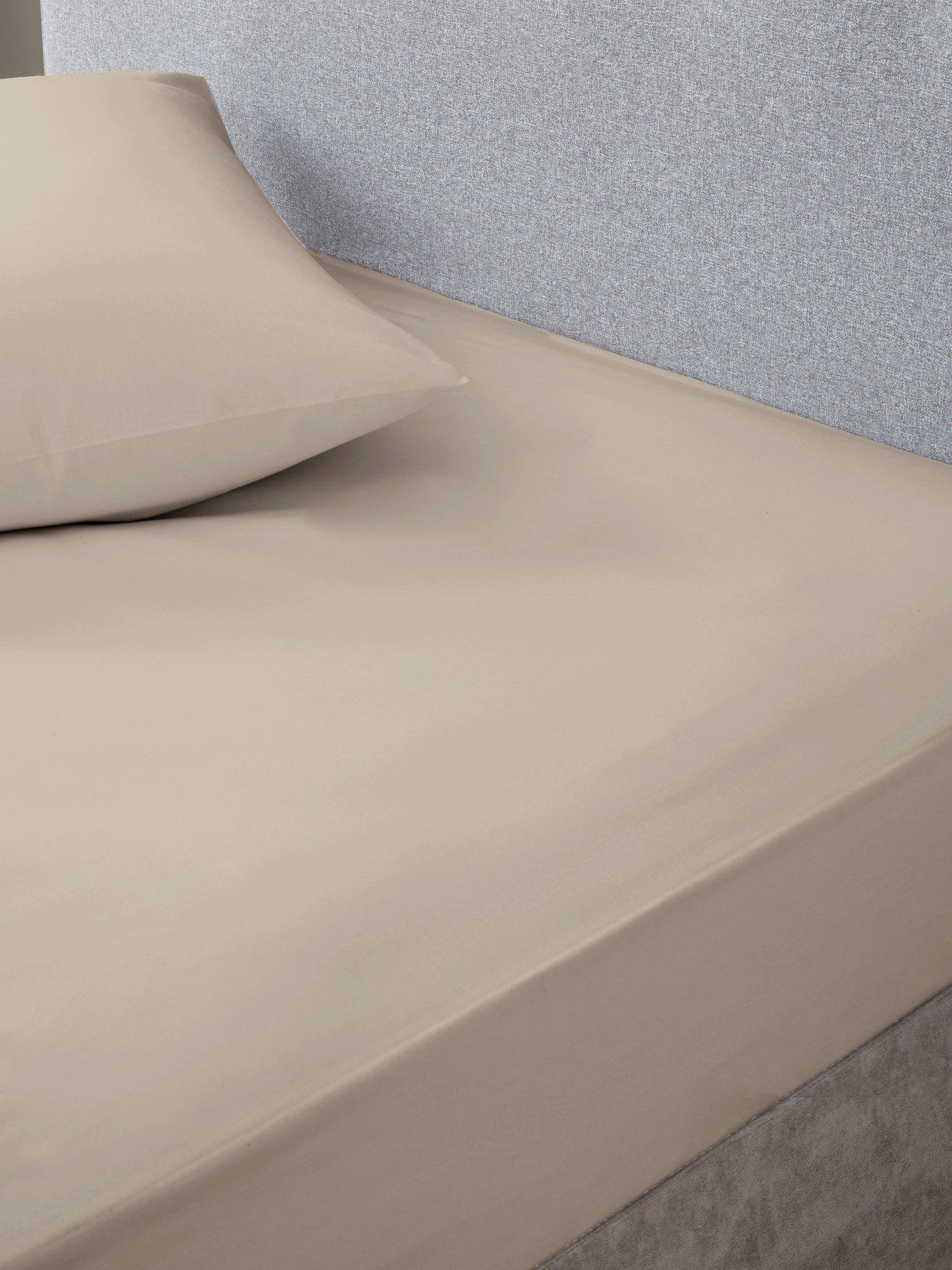 undefined Non-Iron 180 Thread Count Extra Deep 32 cm Fitted Sheet