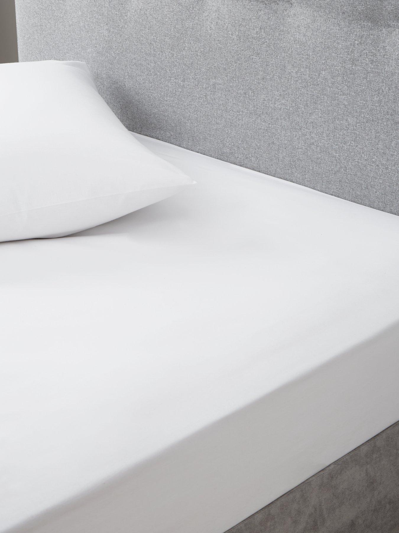 undefined Non-Iron 180 Thread Count Extra Deep 32 cm Fitted Sheet