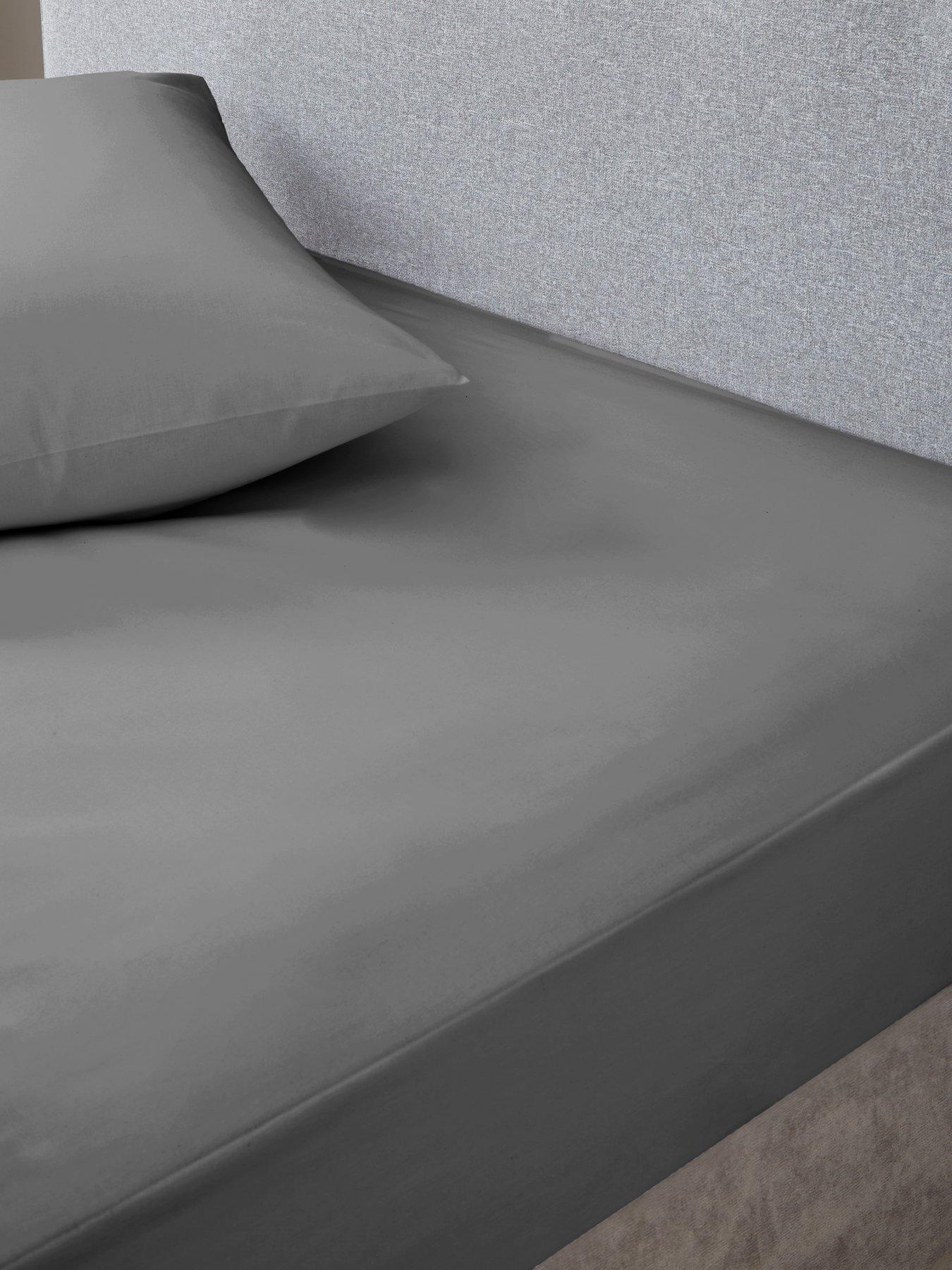 undefined Non-Iron 180 Thread Count Extra Deep 32 cm Fitted Sheet
