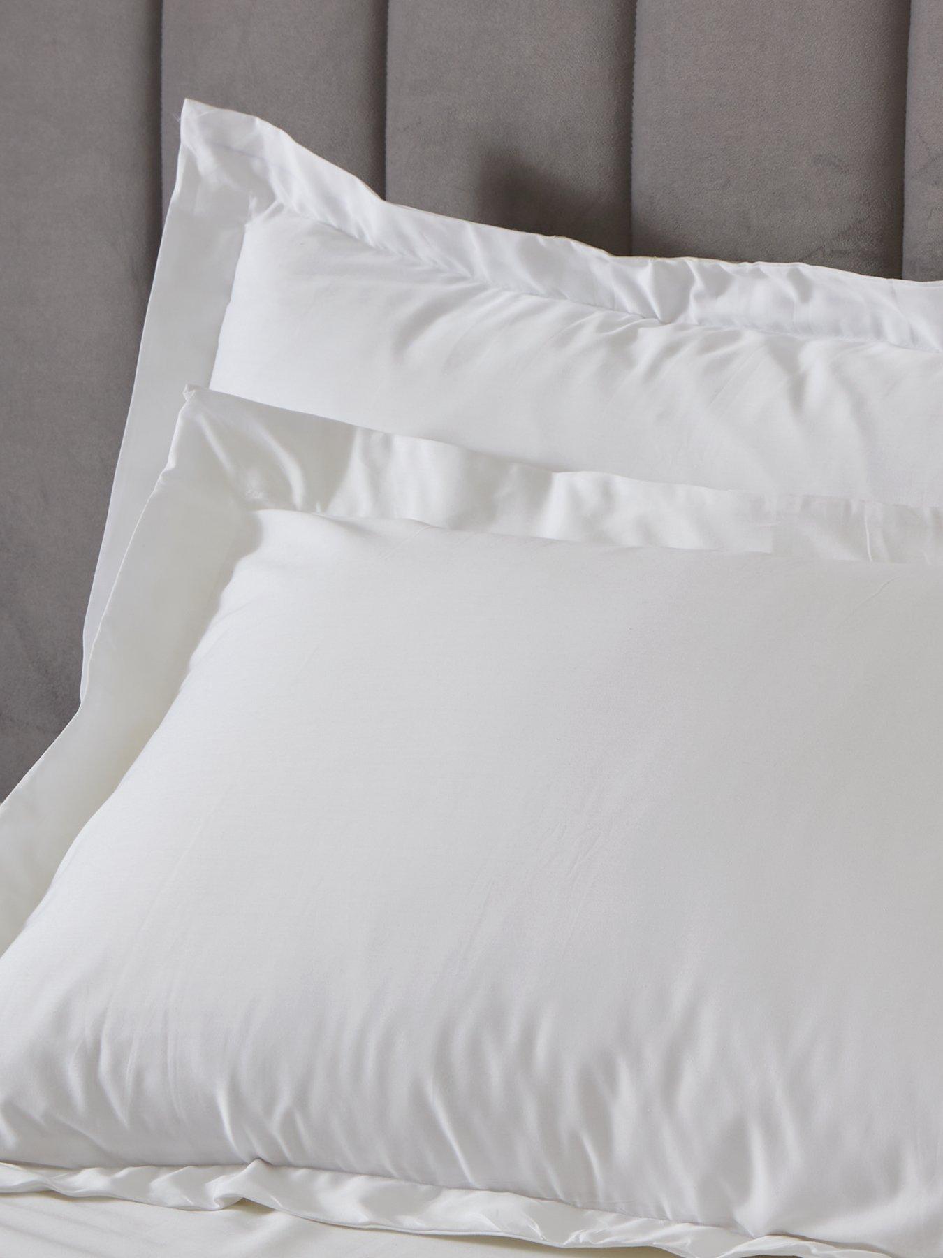 Image 3 of 3 of Very Home Luxury 400 Thread Count Soft Touch Cotton Sateen Oxford Pillowcase Pair&nbsp;