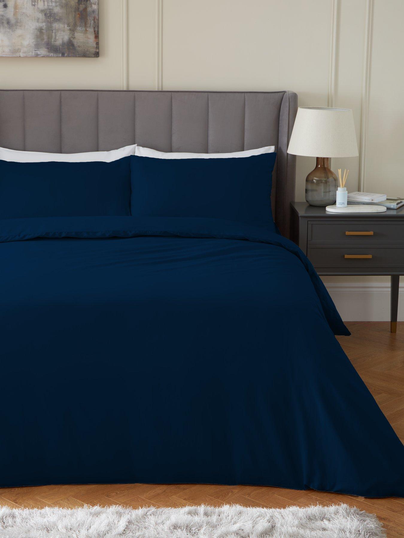 undefined Luxury 400 Thread Count Soft Touch Cotton Sateen Duvet Cover Set